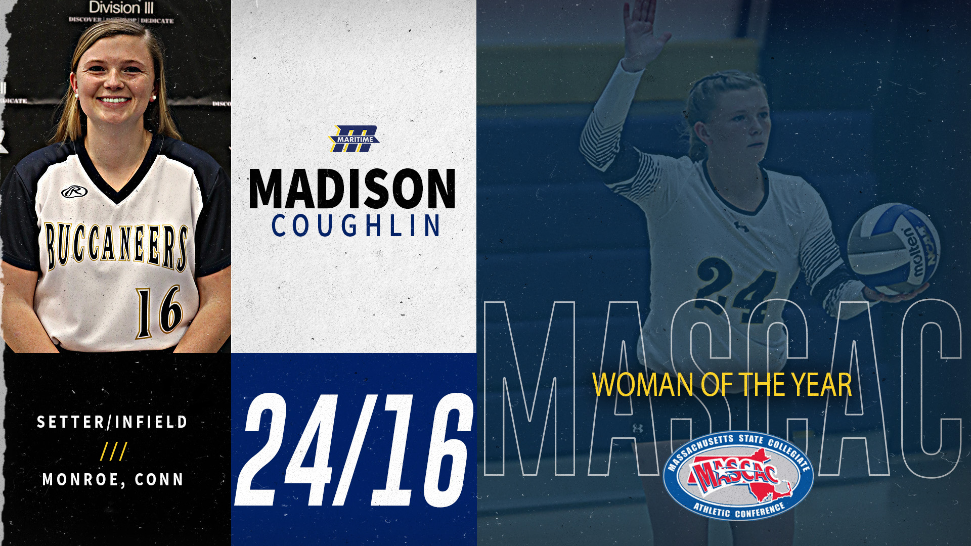 Coughlin Named MASCAC Woman of the Year / NCAA WOTY Nominee