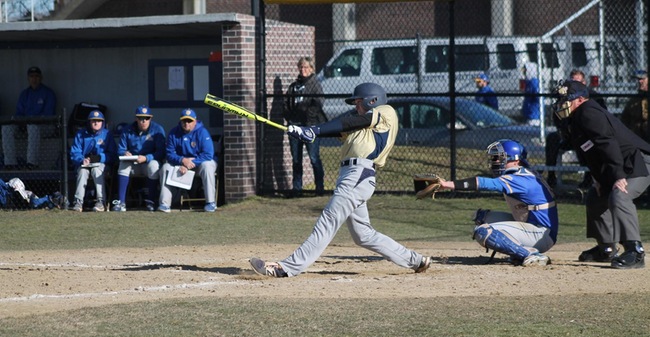 Sances Collects Six Hits As Baseball Gains Split Of Non-League Twinbill With Dean By Recording 14-6 Opening Game Victory