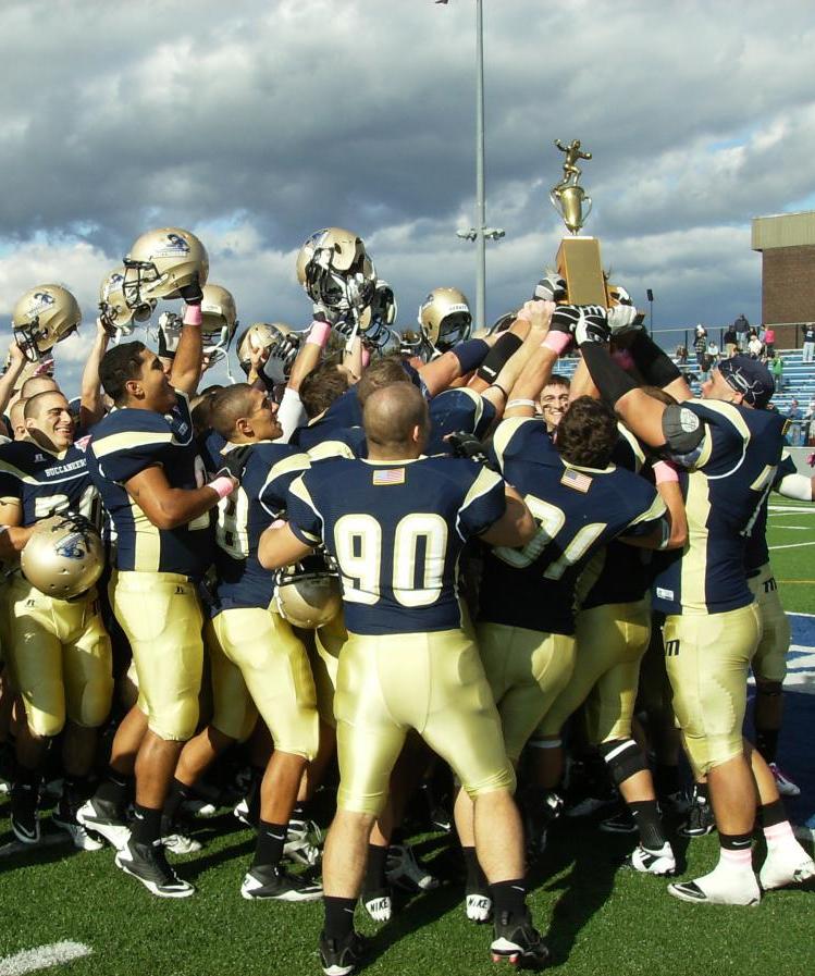 THE ADMIRAL'S CUP IS BACK IN BUZZARDS BAY!  Butler Leads Defensive Effort That Forces Nine Turnovers As Football Reclaims Cup With 34-6 Victory Over Maine Maritime