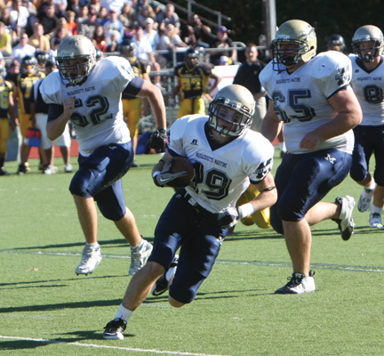 Reopell, Skeffington Rush For Scores, Ramos Records 10 Tackles As Football Drops Last Second 20-14 Chowder Bowl Decision At SUNY-Maritime