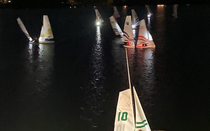 Sailing: Dinghy Finishes Seventh at Dark of Night