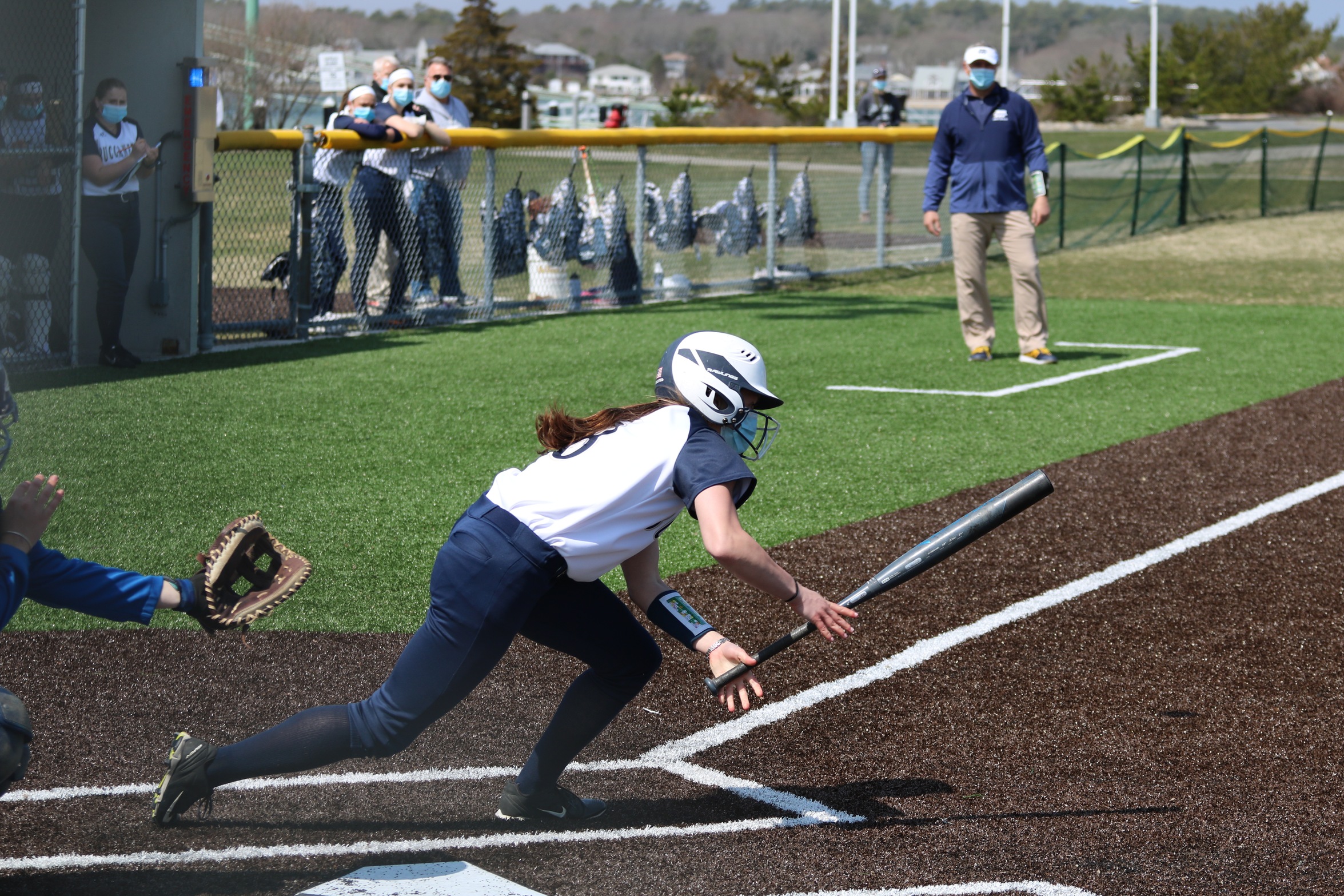 Softball Loses two close games in Home Opener