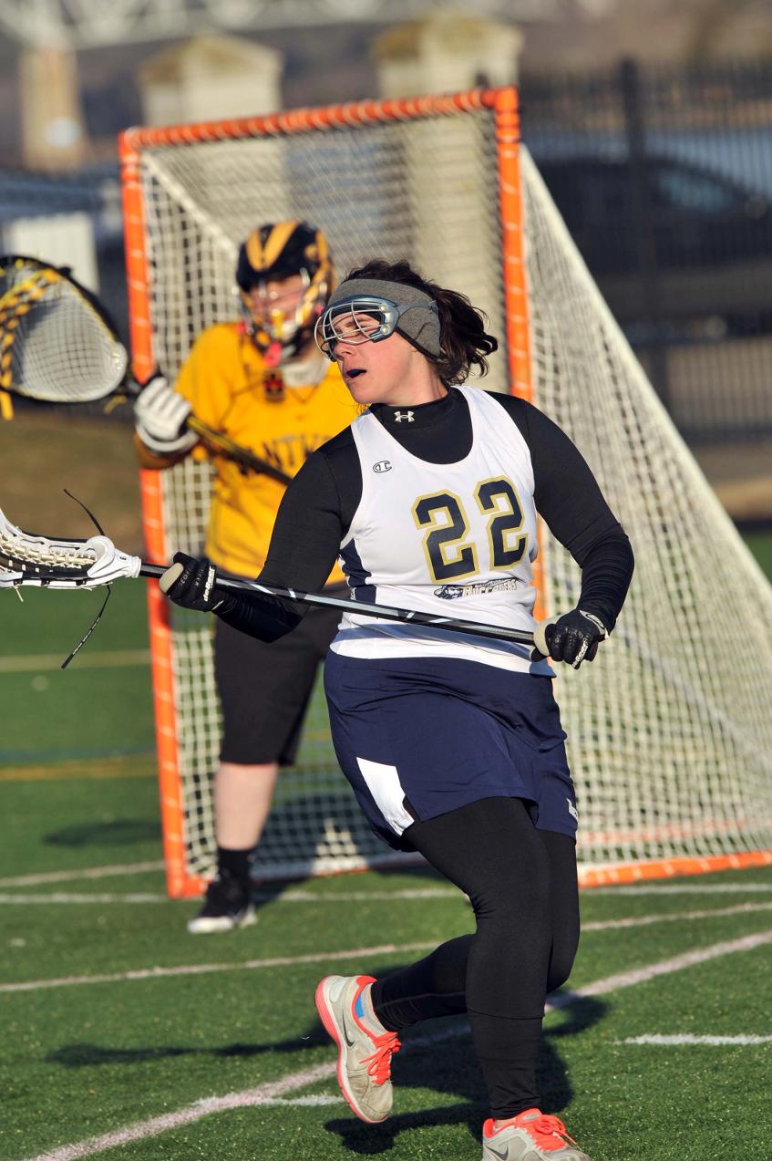 Doucette's Goal In Closing Seconds Lifts Women's Lacrosse To Third Straight Victory With 12-11 Non-League Triumph At Elms