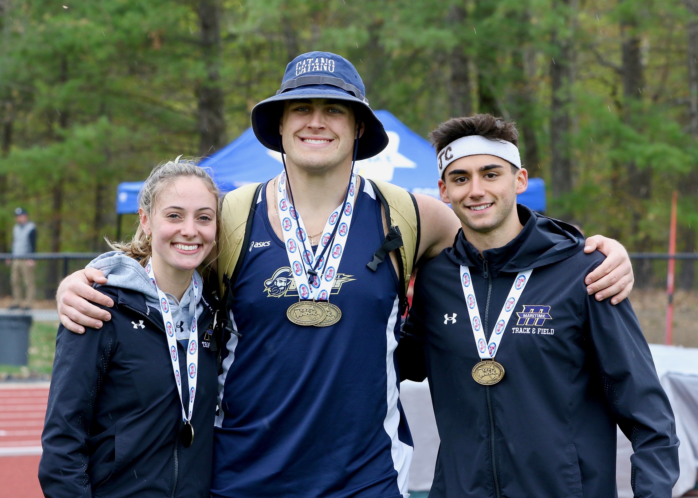 Childs, Grieco and Rousseau Make Program History at MASCAC Championships
