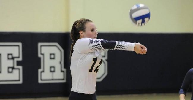 Klangos, Harris Combine For Nine Kills As Volleyball Falls To SUNY-Maritime, Merchant Marine In Opening Round Play Of Sixth Annual Maritime Classic