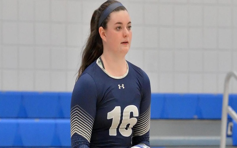 Roy, Harrison Combine For 16 Kills, 21 Digs As Volleyball Drops 3-1 Decision To Suffolk