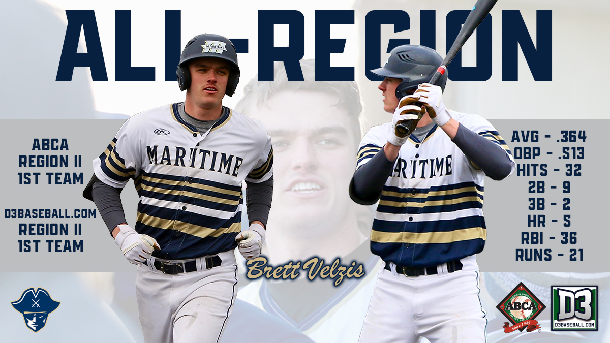 Velzis Receives ABCA and D3Baseball.com All-Region Selections