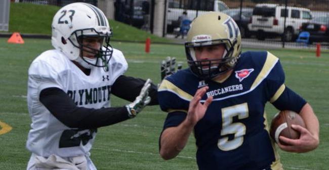 Skeffington Accounts For Five Touchdowns, Pierce Cracks 1,000 Yard Mark As Football Rushes To 48-27 MASCAC Victory Over Plymouth State