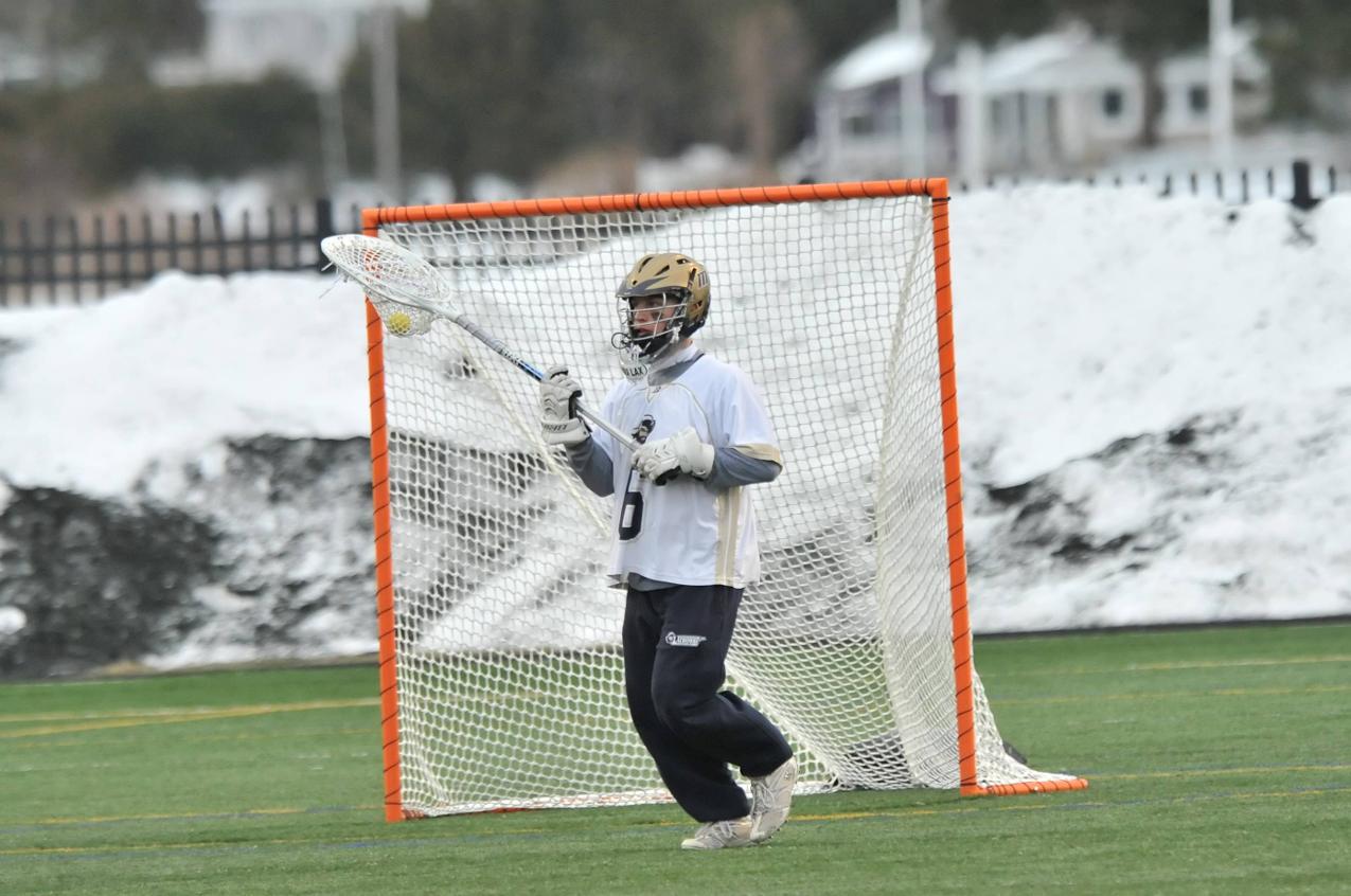 Bartley Nets Pair Of Goals, Klose Makes Career High 20 Saves As Men's Lacrosse Drops NEWMAC Decision At Babson