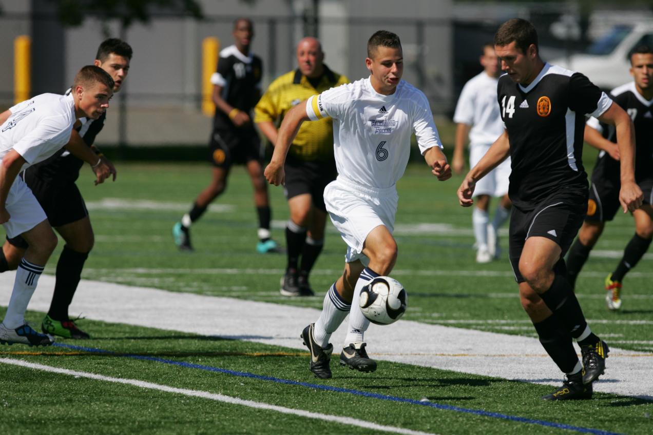 White Nets Second Goal Of Season, Young Makes Four Saves As Men's Soccer Drops 2-1 MASCAC Decision To Fitchburg State