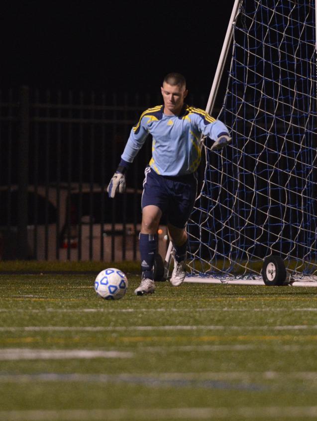 Slaney, Young, Brown Combine For Eight Saves As Men's Soccer Drops 3-0 Non-League Decision At WPI
