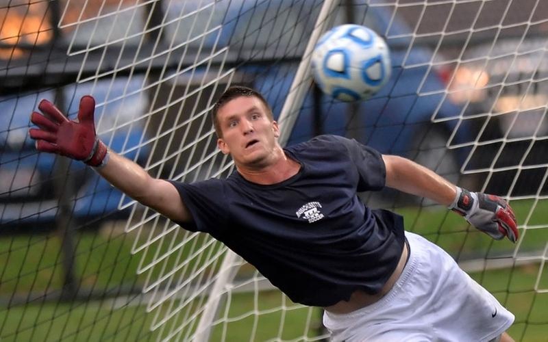 Pruchnik Makes Eight Saves As Men's Soccer Falls At #12 Brandeis