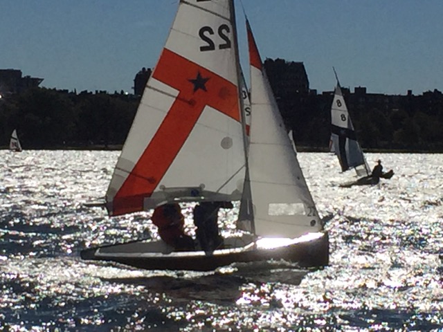 Dinghy Sailing Records Solid Third Place Finish In Chilly Conditions At MIT Crews Regatta
