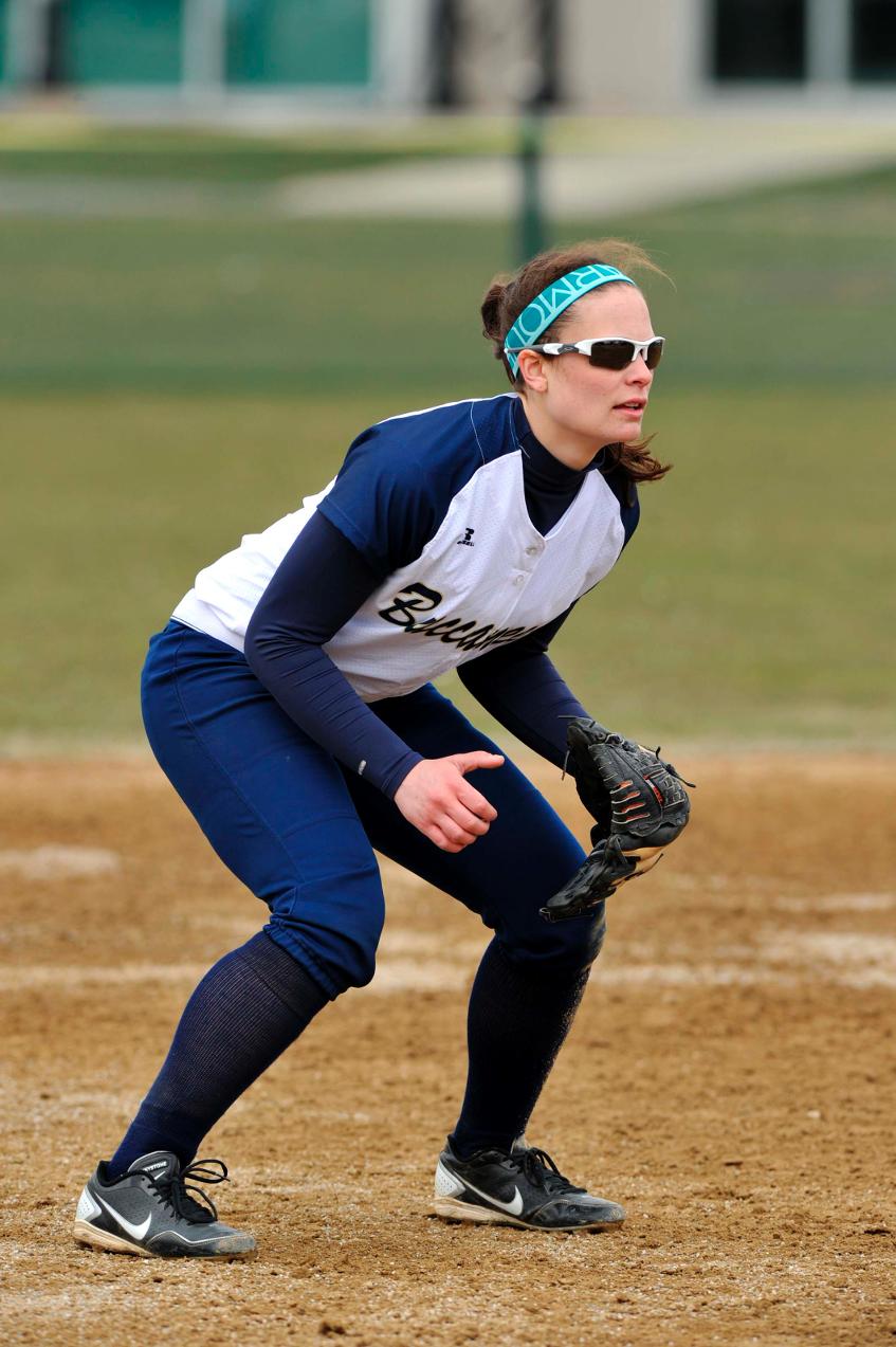 Sherman Steals Home, Driscoll Collects Hit As Softball Drops Twinbill Decision At Becker