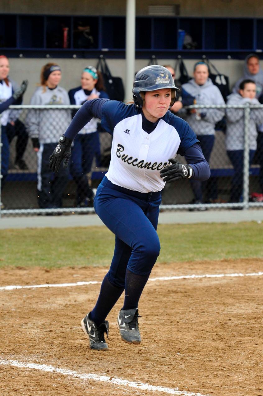 Sherman Raps Out Single As Softball Drops MASCAC Twinbill Decision At Fitchburg State