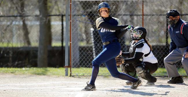 Thomas Belts Grand Slam, Drives In Five As Softball Notches 10-4 Nightcap Victory Over Wheelock