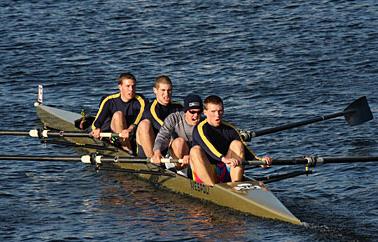 Men's Crew Posts 10th Place Finish In Varsity Fours Competition At Head Of The Housatonic Regatta
