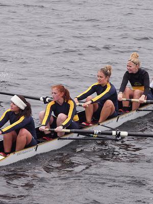 Women's Crew Posts Solid Performance In Collegiate Fours At Head Of The Charles Regatta