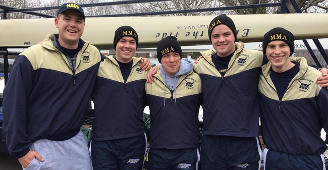 Men's Crew Wins Varsity Four Race In Spring Season Opening Competition At Amherst
