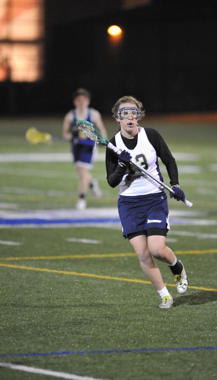 Courcy Nets Pair Of Goals As Women's Lacrosse Makes Varsity Debut With 18-2 Non-League Setback To Simmons
