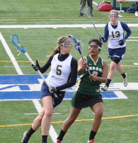 Doucette Nets Hat Trick, Gillett Makes 16 Saves In Goal As Women's Lacrosse Notches 9-6 Victory At Elms In NEWLA Opener