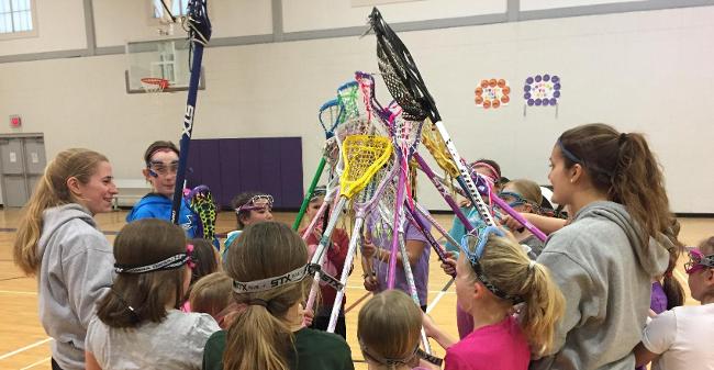 Women's Lacrosse Conducts Wednesday Afternoon Clinic With Bourne Youth Lacrosse