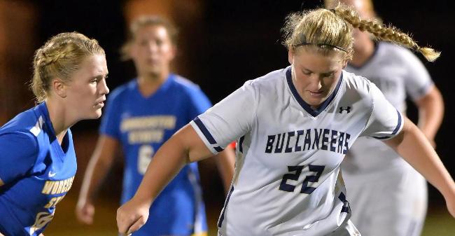 Hunt's Second Half Goal Lifts Women's Soccer To 1-1 Double Overtime Draw At Fisher