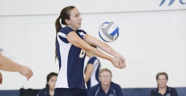 Klangos Collects Six Set Assists And Pair Of Kills As Volleyball Drops 3-0 Non-League Decision To Suffolk