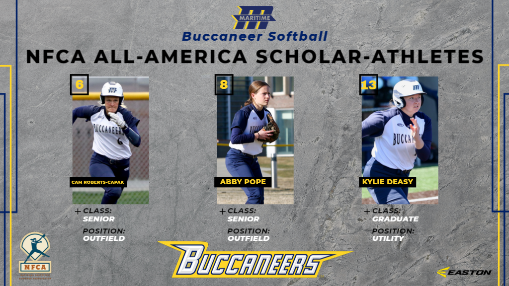 Three Buccaneers Named NFCA All-America Scholar-Athletes