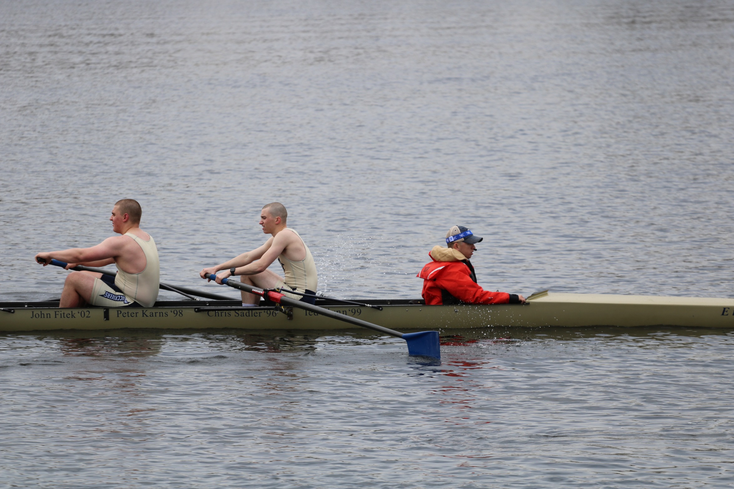 Men's Rowing Finish Second, Third and Fourth at Riverhawk Challenge