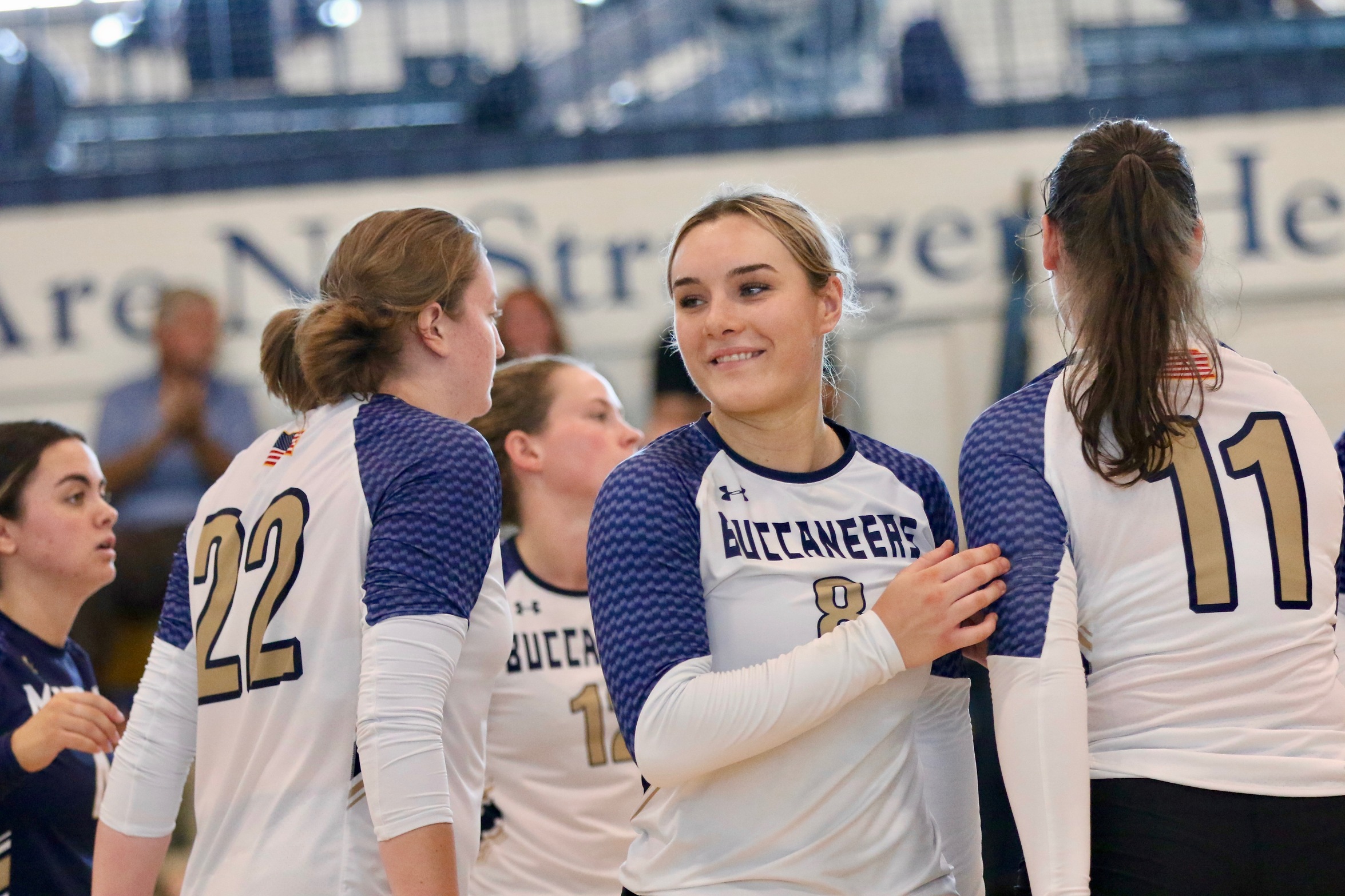 Bucs Drop Conference Match to Lancers in Straight Sets